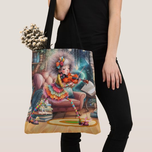 Quintessens Quirky Viool - ZIE TERUG! Tote Bag (Dichtbij)