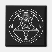 Quintessentials "Baphomet" Logo magneet (Voorkant)