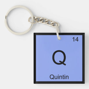 Quintin Naam Chemie Element Periodiek Systeem Sleutelhanger