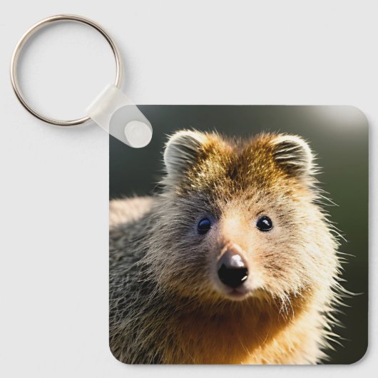 Quintin the Ginger Quokka, Keyring Sleutelhanger (Voorkant)
