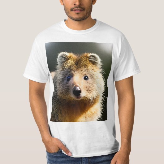 Quintin The Ginger Quokka, Mannen Value Tshirt (Voorkant)