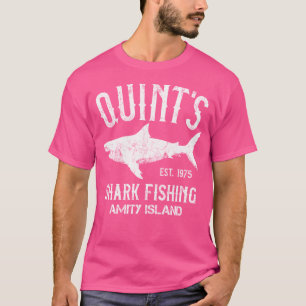 Quint's haaien vissen Amity Island 1975 T-shirt