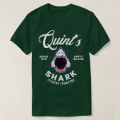 Quints Vist charters sinds 1975 Amity Island T-shirt (Design voorkant)