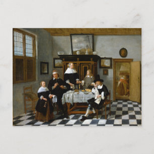 Quiringh Gerritsz van Brekelenkam Family Group Briefkaart