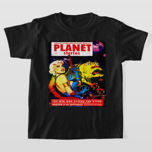 QUIRKY 1950s RETRO Sci Fi PULP COMICS T-shirt (Laagn)