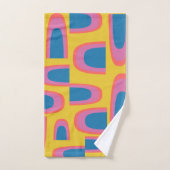Quirky Abstracte geometrische vormen in helder gee Bad Handdoek (Handdoek)