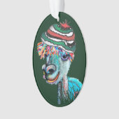 Quirky alpacas acrylornament 2019c ornament (voorkant)