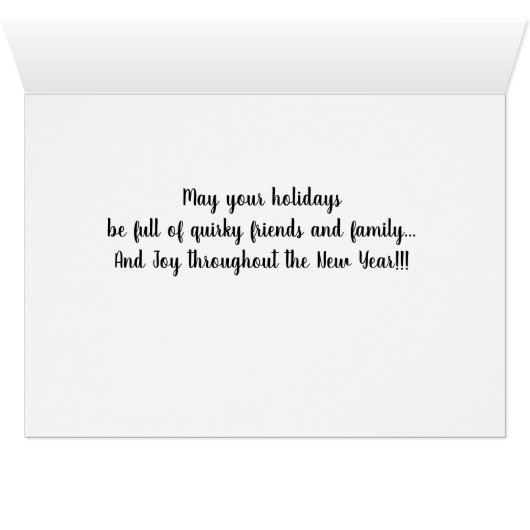 Quirky Alpacas Merry-kerstkaart 19-2 (Binenzijde Horizontaal (Onderkant))