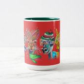 quirky alpacas vakantie mok-r1 tweekleurige koffiemok (Center)