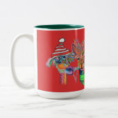 quirky alpacas vakantie mok-r1 tweekleurige koffiemok (Links)