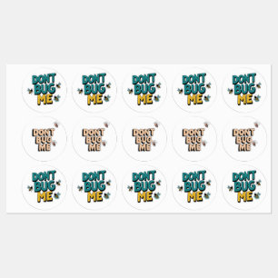 Quirky Bee Pun - Don't Bug Me Kunstwerk Labels