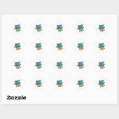 Quirky Bee Pun - Don't Bug Me Kunstwerk Ster Sticker (Vel)