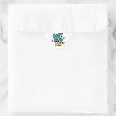 Quirky Bee Pun - Don't Bug Me Kunstwerk Ster Sticker (Tas)