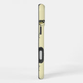 Quirky Bird Pattern Beige iPhone Hoesje (Rechterkant)