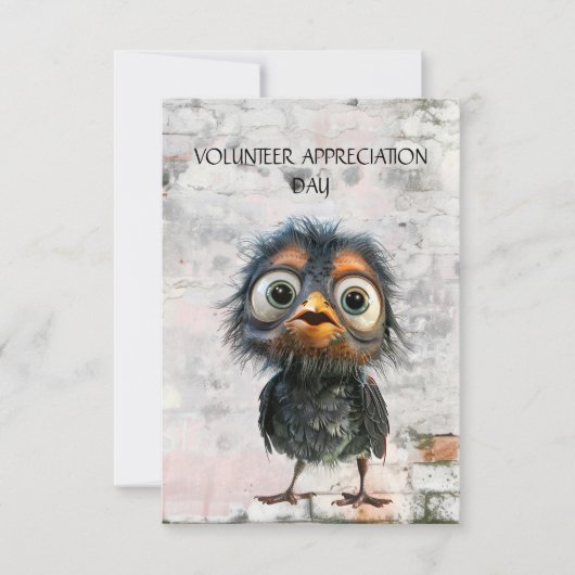 Quirky Bird Vrijwilligers Waarderingsdag (Voorkant)
