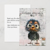 Quirky Bird Vrijwilligers Waarderingsdag (Voorkant / Achterkant)