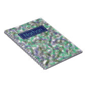 Quirky Blue Green Paperclips op maat Notitieboek (Rechterzijde)