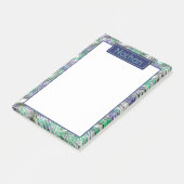 Quirky Blue Green Paperclips op maat Post-it® Notes (Schuin)