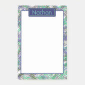 Quirky Blue Green Paperclips op maat Post-it® Notes (Voorkant)