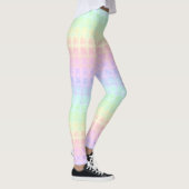 Quirky Boho Kawaii Schattigee Funky Pastel Regenbo Leggings (Rechts)