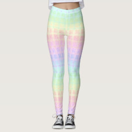 Quirky Boho Kawaii Schattigee Funky Pastel Regenbo Leggings