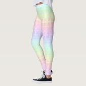 Quirky Boho Kawaii Schattigee Funky Pastel Regenbo Leggings (Links)