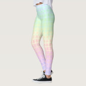 Quirky Boho Kawaii Schattigee Funky Pastel Regenbo Leggings (Links)
