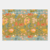 Quirky Botanicals 3 verpakking Gift Wrap Inpakpapier Vel (Voorkant 3)