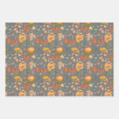 Quirky Botanicals 3 verpakking Gift Wrap Inpakpapier Vel (Voorkant 2)