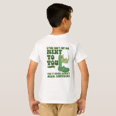 Quirky Cactus Rhino Croc Funny T-Shirt Design (Achterkant volledig)