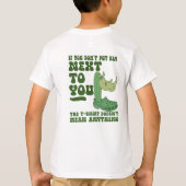 Quirky Cactus Rhino Croc Funny T-Shirt Design (Achterkant)