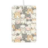 Quirky Cats Pattern car Luchtverfrisser (Voorkant)