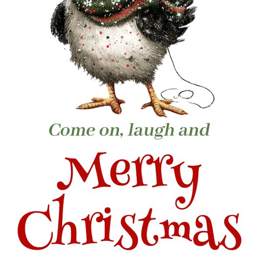 Quirky Chickens Christmas Tag Customizable Cadeaulabel