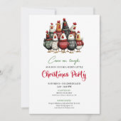 Quirky Chickens Funny Holiday Celebration Invite Kaart (Voorkant)