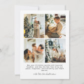 Quirky Christmas 5 Photo Hand drawn Doodle Feestdagenkaart (Achterkant)