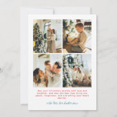 Quirky Colorful Christmas Arch Photo Doodle  Feestdagenkaart (Achterkant)