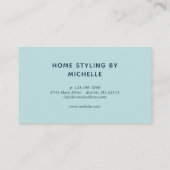 Quirky Colorful Floral Pattern Visitekaartje (Achterkant)