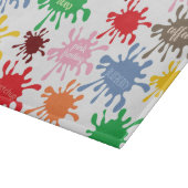 Quirky Colorful Food Stain Splatter Snijplank (Hoek)