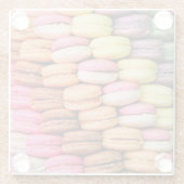 Quirky Colorful Macaroons Glazen Onderzetter (Achterkant)