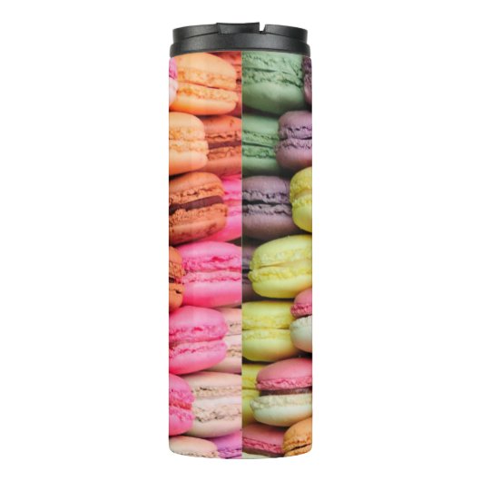 Quirky Colorful Macaroons Thermosbeker (Achterkant)