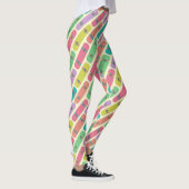Quirky Colorful Skateboard Patroon Leggings (Rechts)