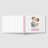 Quirky Couple Guest Book Funny Wedding Waterverf Gastenboek (Volledig)