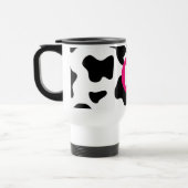 Quirky Cow Patch Pattern Pink Monogram Reisbeker (Links)