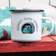 Quirky Cute Cudly Tea Mok | Cadeau Mok Penguin