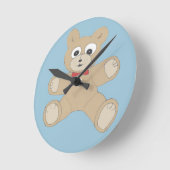 Quirky Cute Teddy Bear Ronde Klok (Hoek)