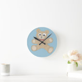 Quirky Cute Teddy Bear Ronde Klok (Huis)