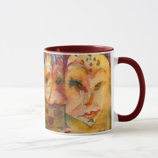 Quirky Dames I Waterverf Mok (Rechts)