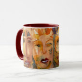 Quirky Dames I Waterverf Mok (Voorkant links)