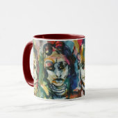 Quirky Dames II Waterverf Mok (Voorkant links)
