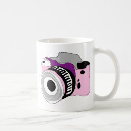 Quirky digitale camera illustratie koffiemok